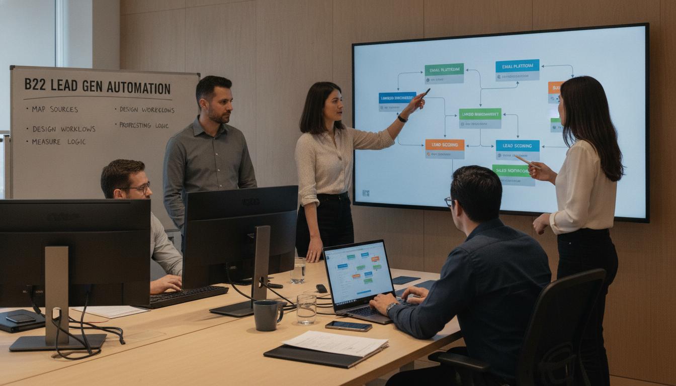Header image: How to Automate B2B Lead Generation with Make.com