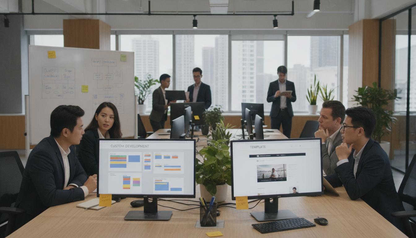Header image: Custom Website Design vs Template: Which Is Right for You