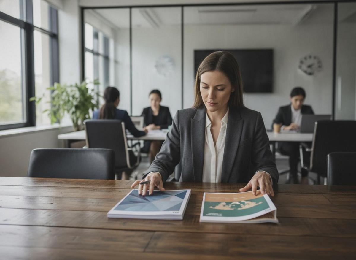 Business executive comparing two agency website quotes to evaluate how much does website development cost